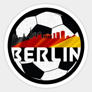 Berlin Germany Euro 2024 football—White text Sticker